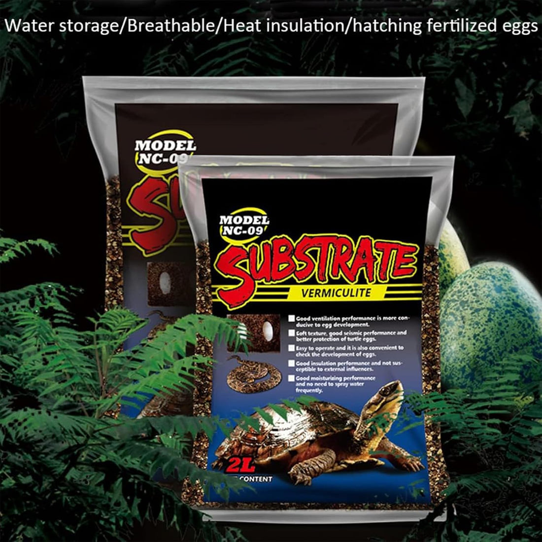 2.1QT Vermiculite for Reptile Tortoise Terrarium Substrate Snake