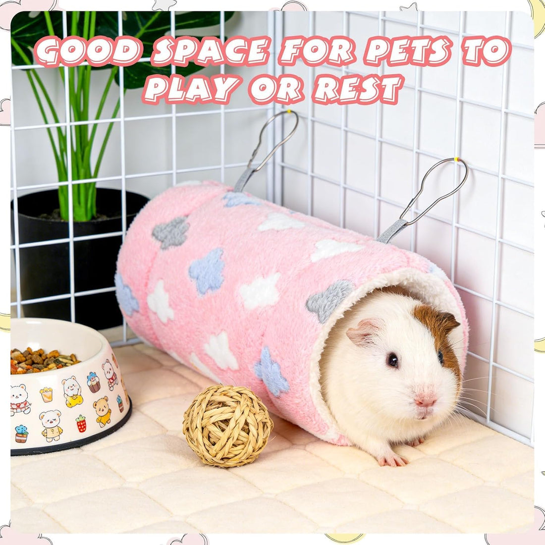 RAINFLOW Pink Hamster Tunnel