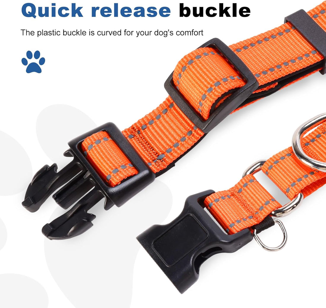Reflective Martingale Dog Collars. Dog Collar with Quick Release