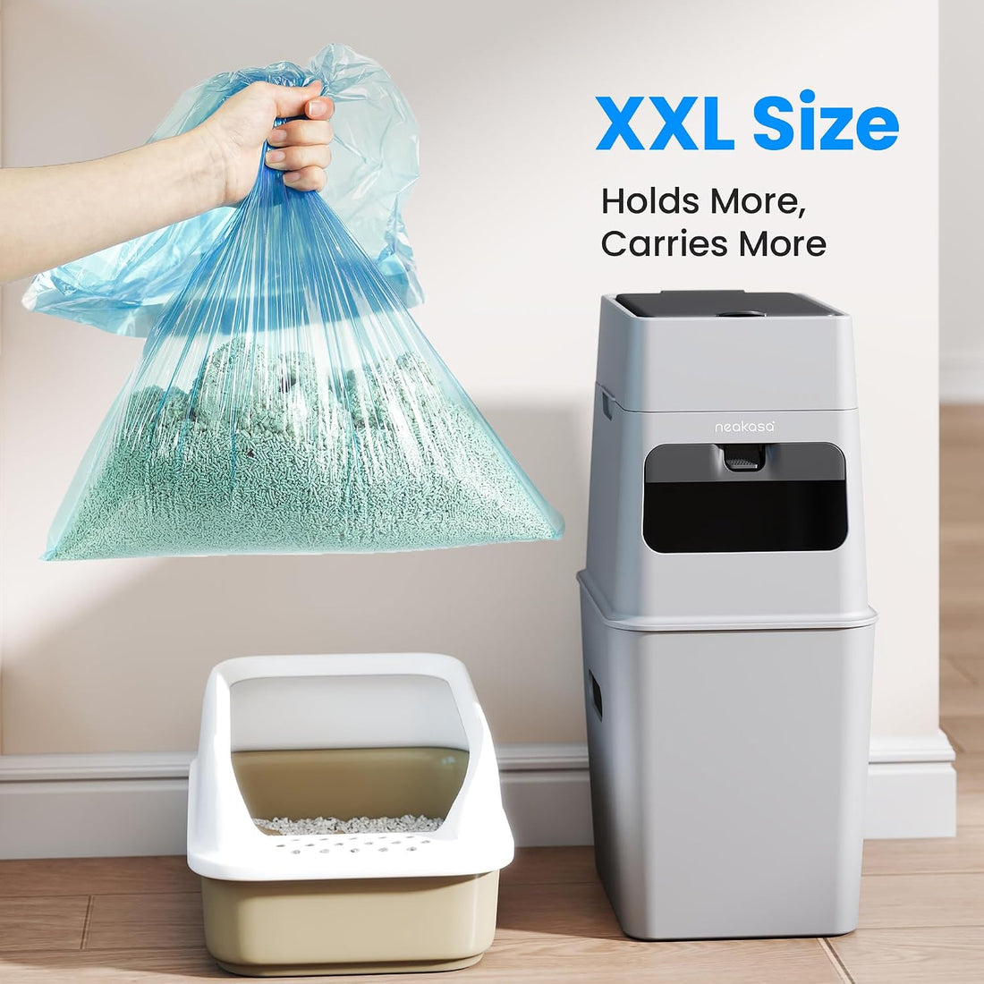 Neakasa White PooGuard Litter Disposal Bin