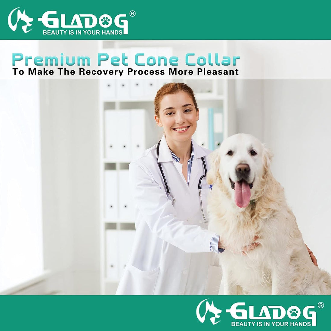 GLADOG Soft Dog Cone Collar – 3 Similar Sizes per Set for Better Fit