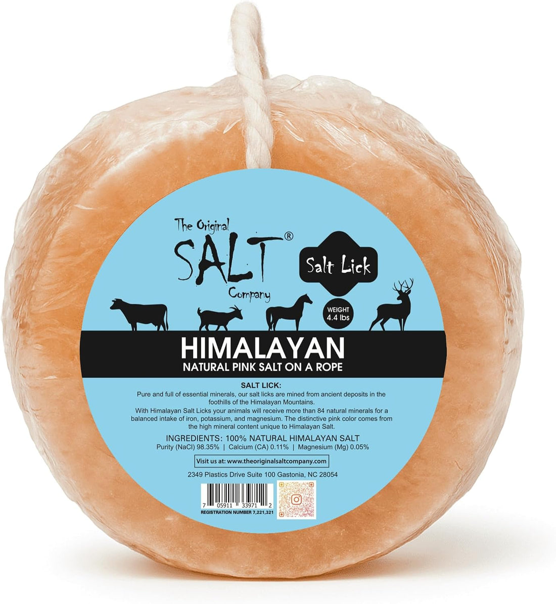 100% Organic Himalayan Salt Lick Provides Essential Minerals for Your