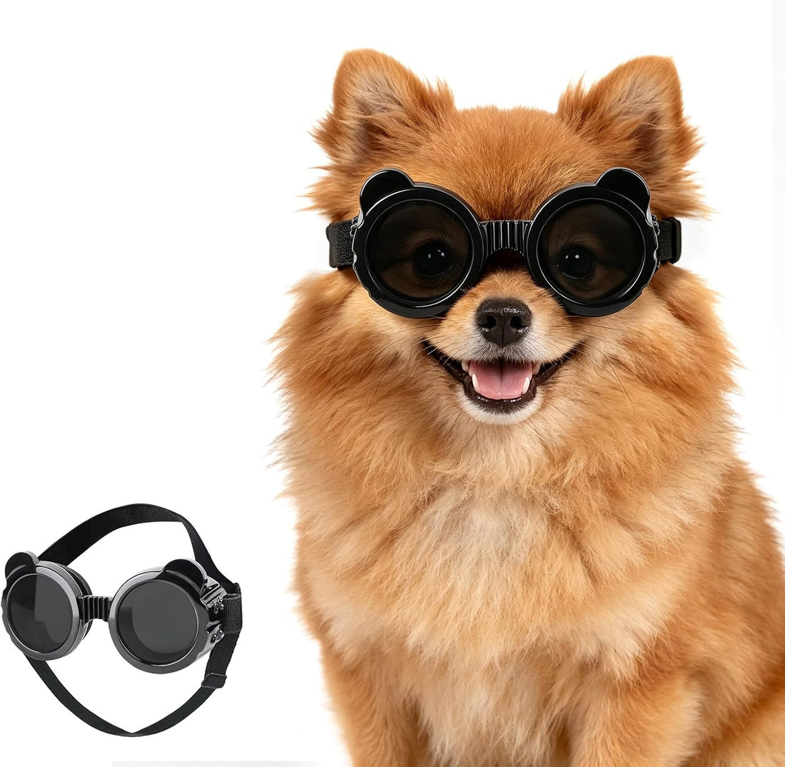 Dog Goggles for Small Breed, Anti-UV Windproof Extra Small Dog