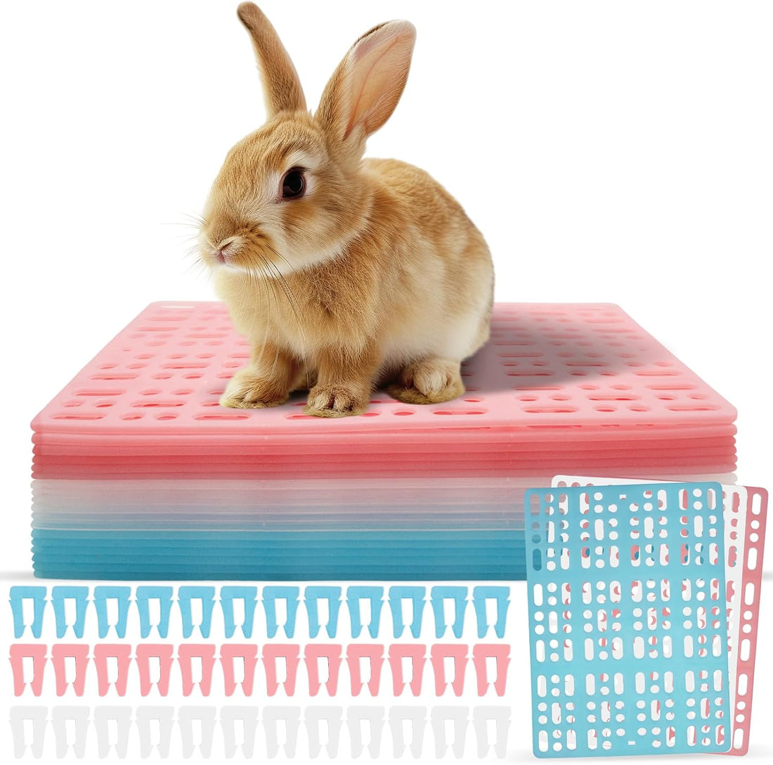 18 Pack Plastic Rabbit Cage Mat