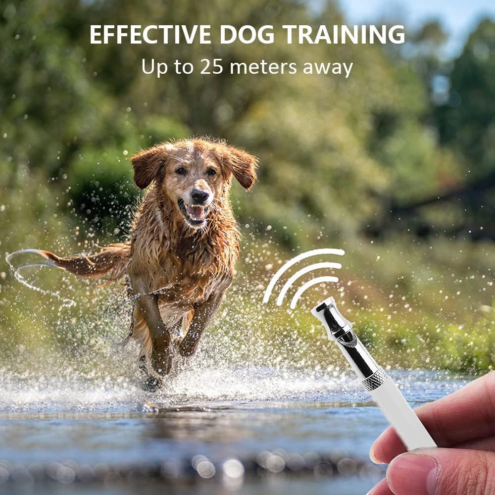 Dog Whistle,Adjustable Frequency Silent Dog Training Whistle to Stop