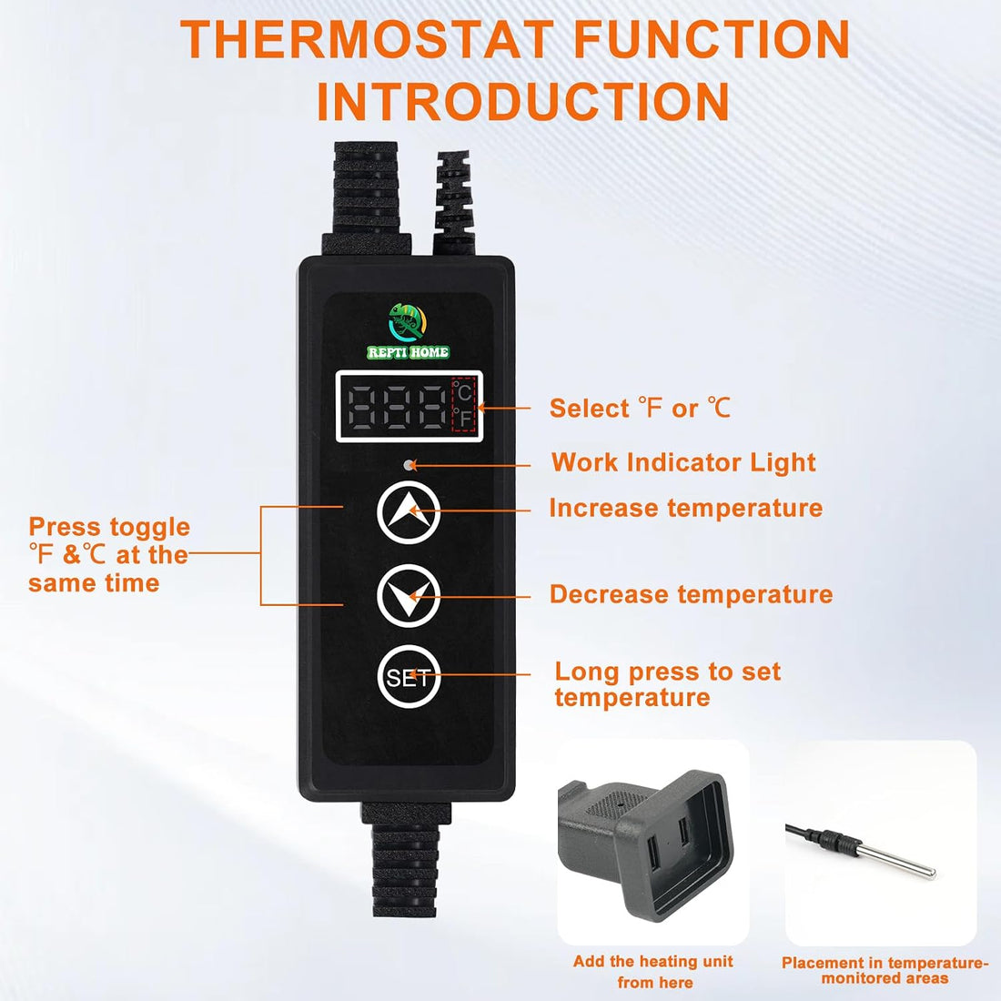 Reptile Dimming Thermostat, PID Thermostats for Reptile Tanks