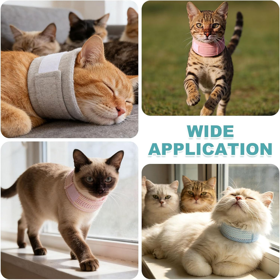 Cat Neck Cone Recovery Collar Brace Cotton M 7.9-11inch