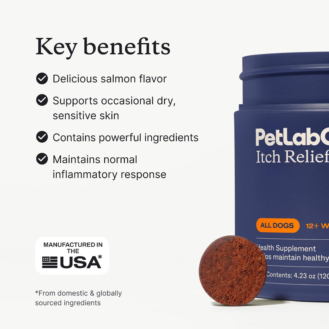 PetLab Co. Itch Relief Chew Pro for Dogs, 30 Soft Chews