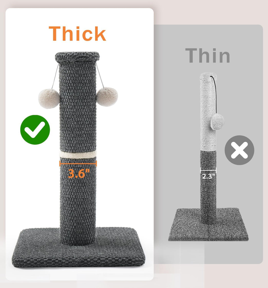 Made4Pets Tall Cat Scratching Post