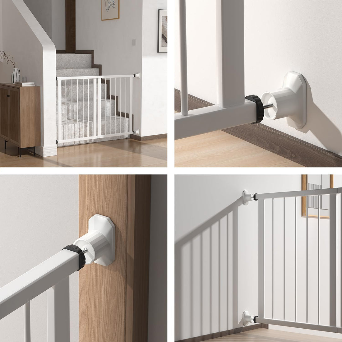 ICERO Baby Gate Extender Wall Protector Pressure Mounted Gates