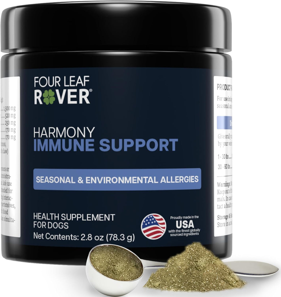 Four Leaf Rover Harmony - Quercetin for Dogs, Seasonal Allergy Support