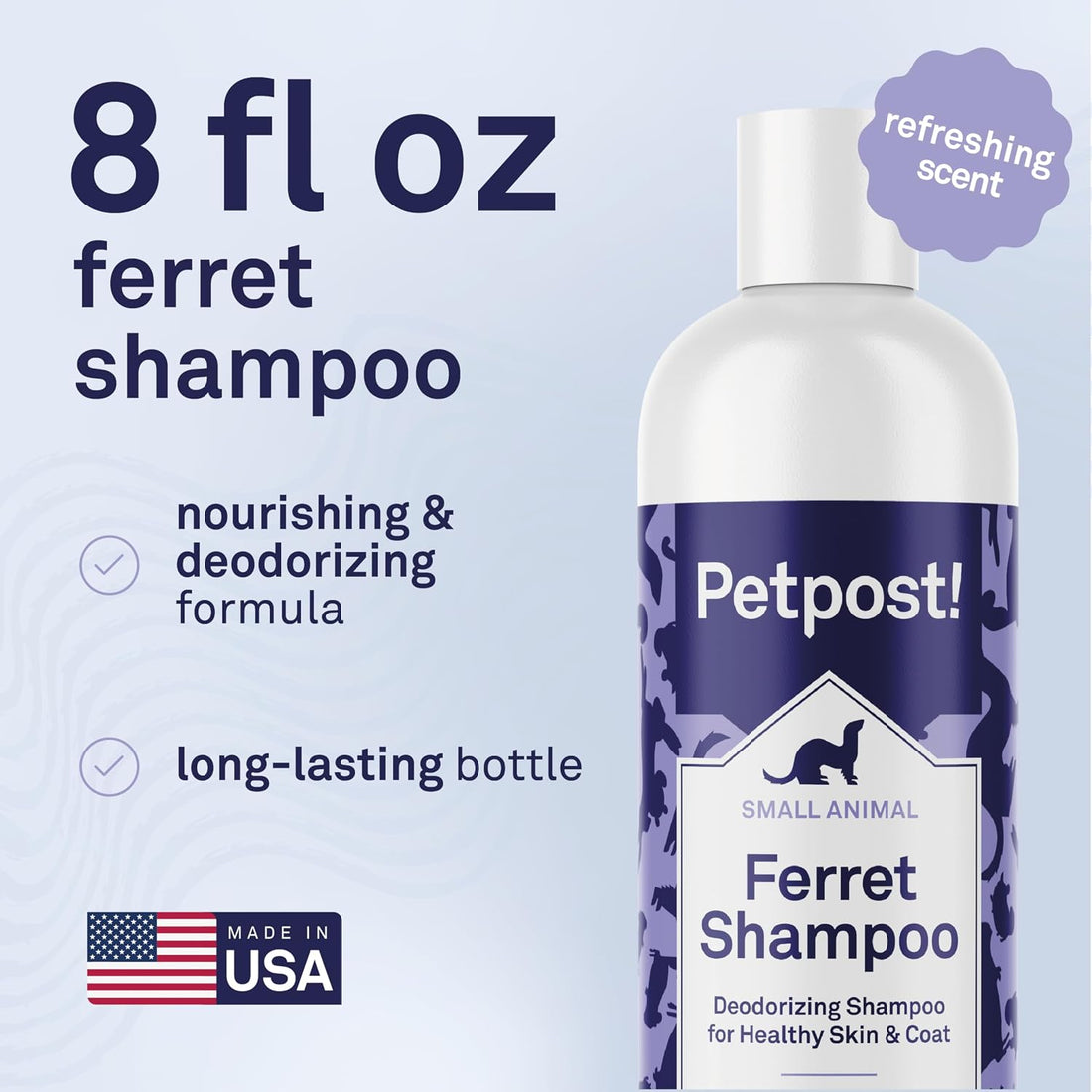Petpost | Ferret Shampoo. Deodorizing & Moisturizing Formula