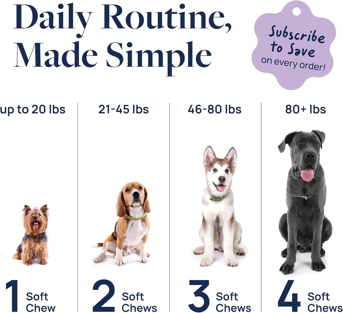 Veterinary Formula Smart Vitality Pet Calm Soft Chews for Dogs