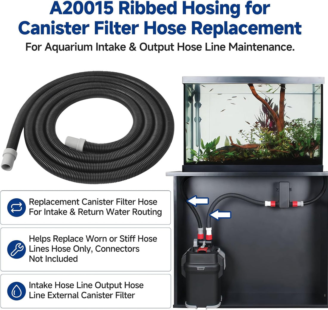 A20015 Ribbed Hosing 9.8 ft / 3 m x 17 mm Canister Filter Hose