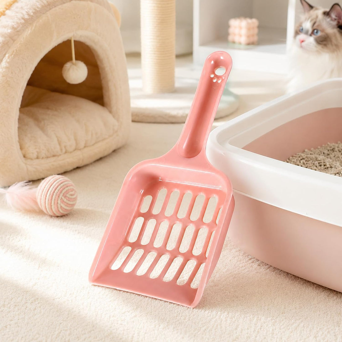 Pink Litter Box Scoop, Cat Litter Scoop, Cat Poop Scooper