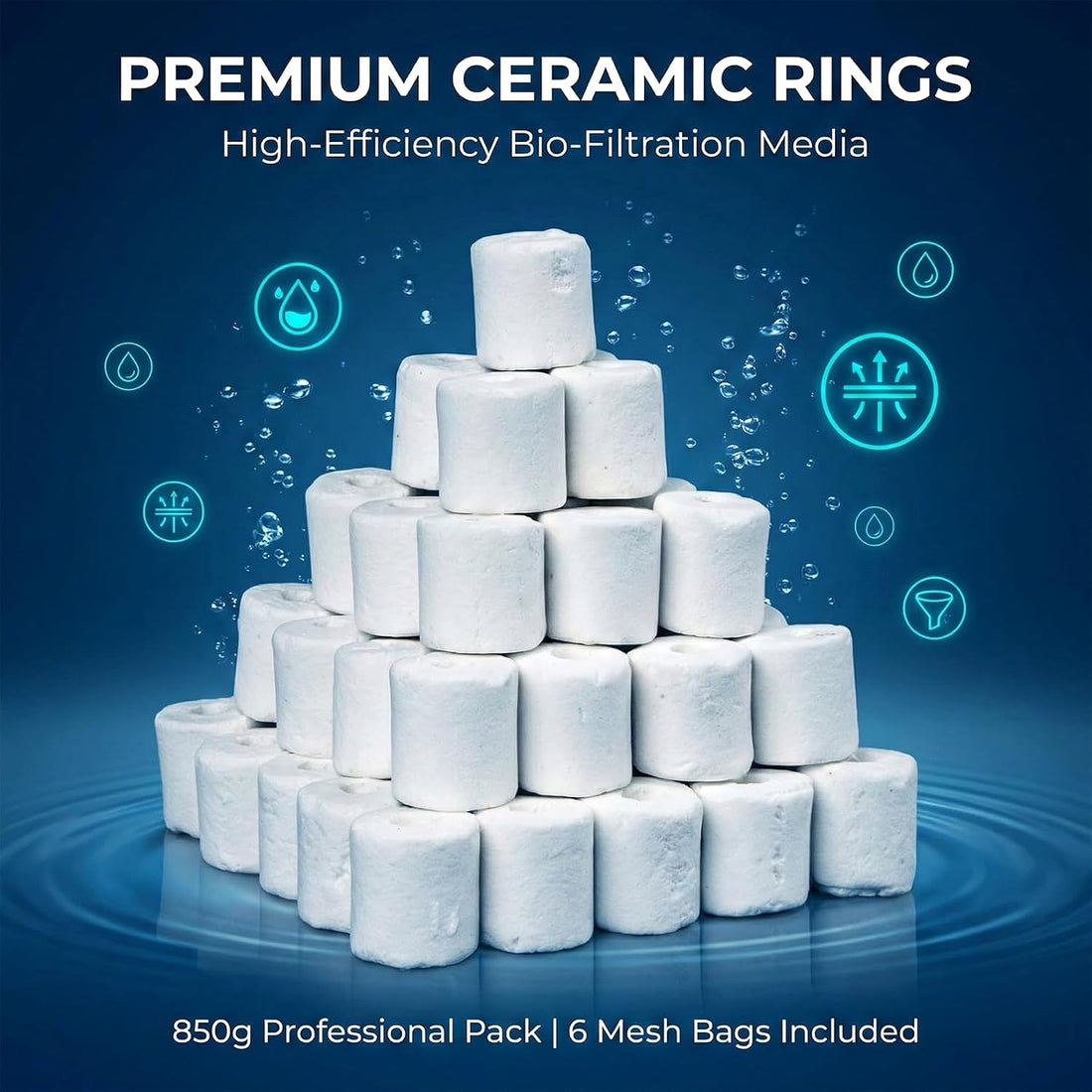 Sukh Ceramic Rings for Aquarium Filter