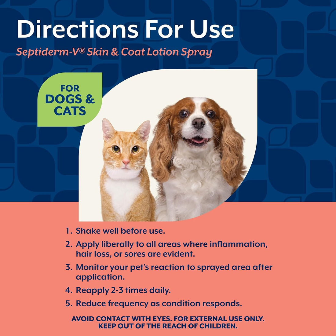 NaturVet Green Tree Septiderm-V Skin Care Lotion for Dogs & Cats