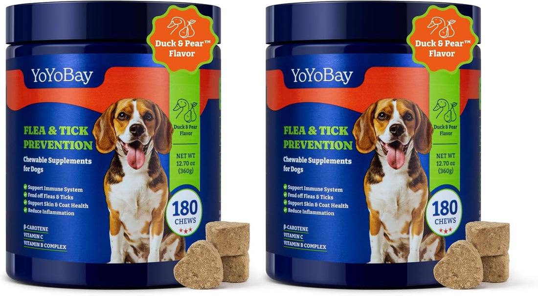 Flea & Tick Prevention for Dogs Chewables,Dog Immune Support