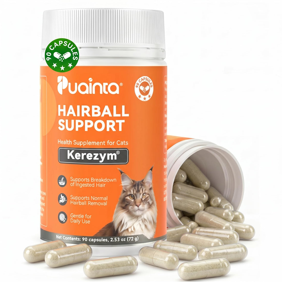 PUAINTA Cat Hairball Control – Alternative to Hairball Gel & Paste