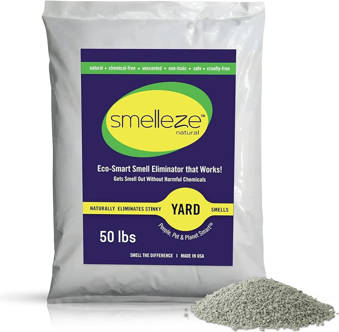 SMELLEZE Yard & Outdoor Pet Urine Odor Absorber Granules, 2 lb