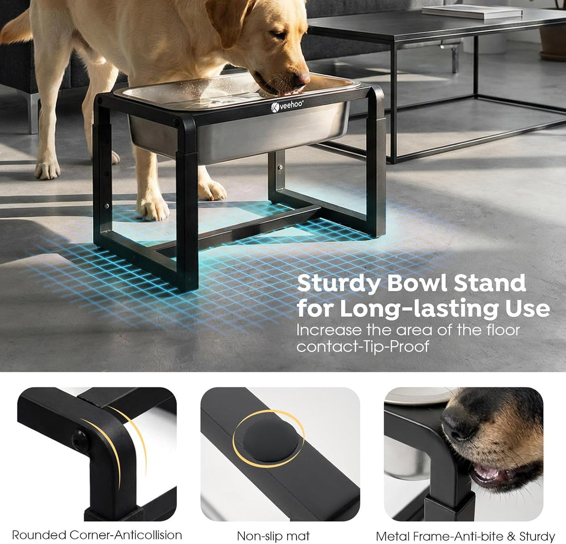 Veehoo 2.4 Gallon Elevated Dog Water Bowl