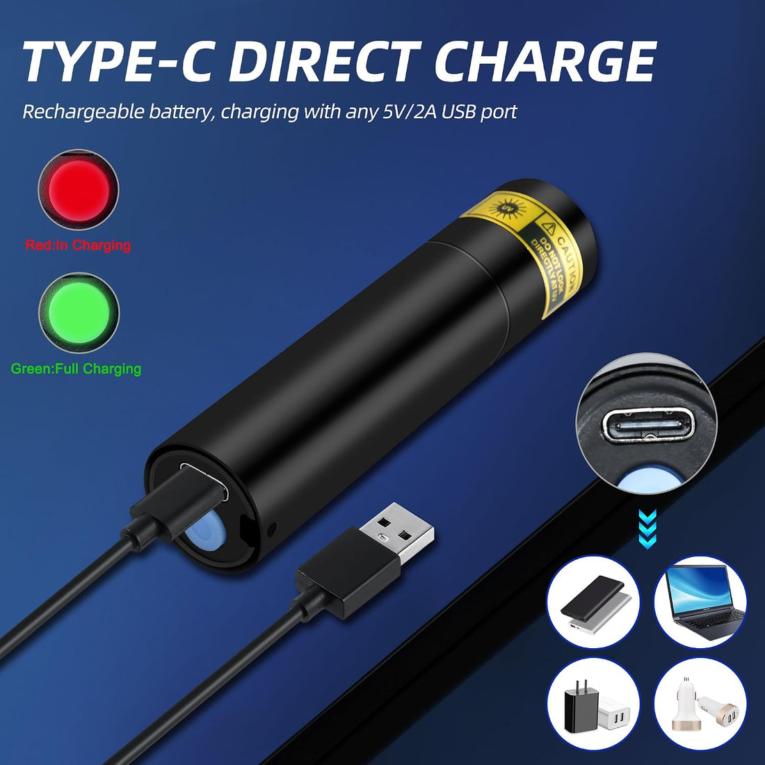 DARKBEAM UV Flashlight 395nm Black Light Pocket Woods Lamp Blacklight