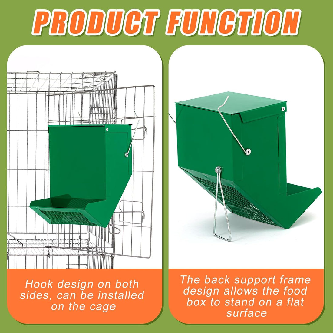 Maxcheck 2 Pcs Rabbit Feeder for Cages