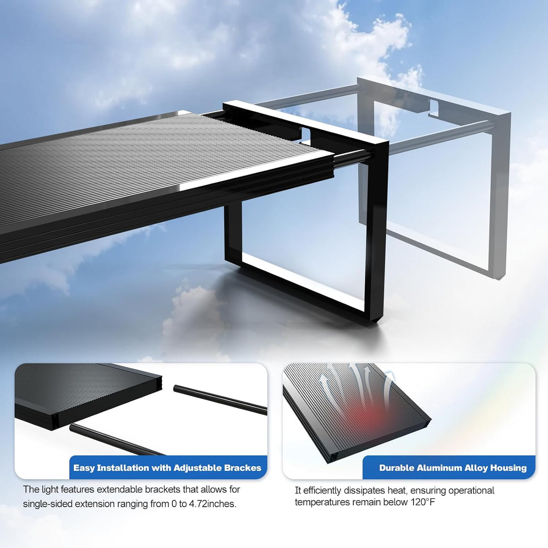 FZONE Aquarium Light 36W LED Plant Light for 24-31" Tanks, APP Control