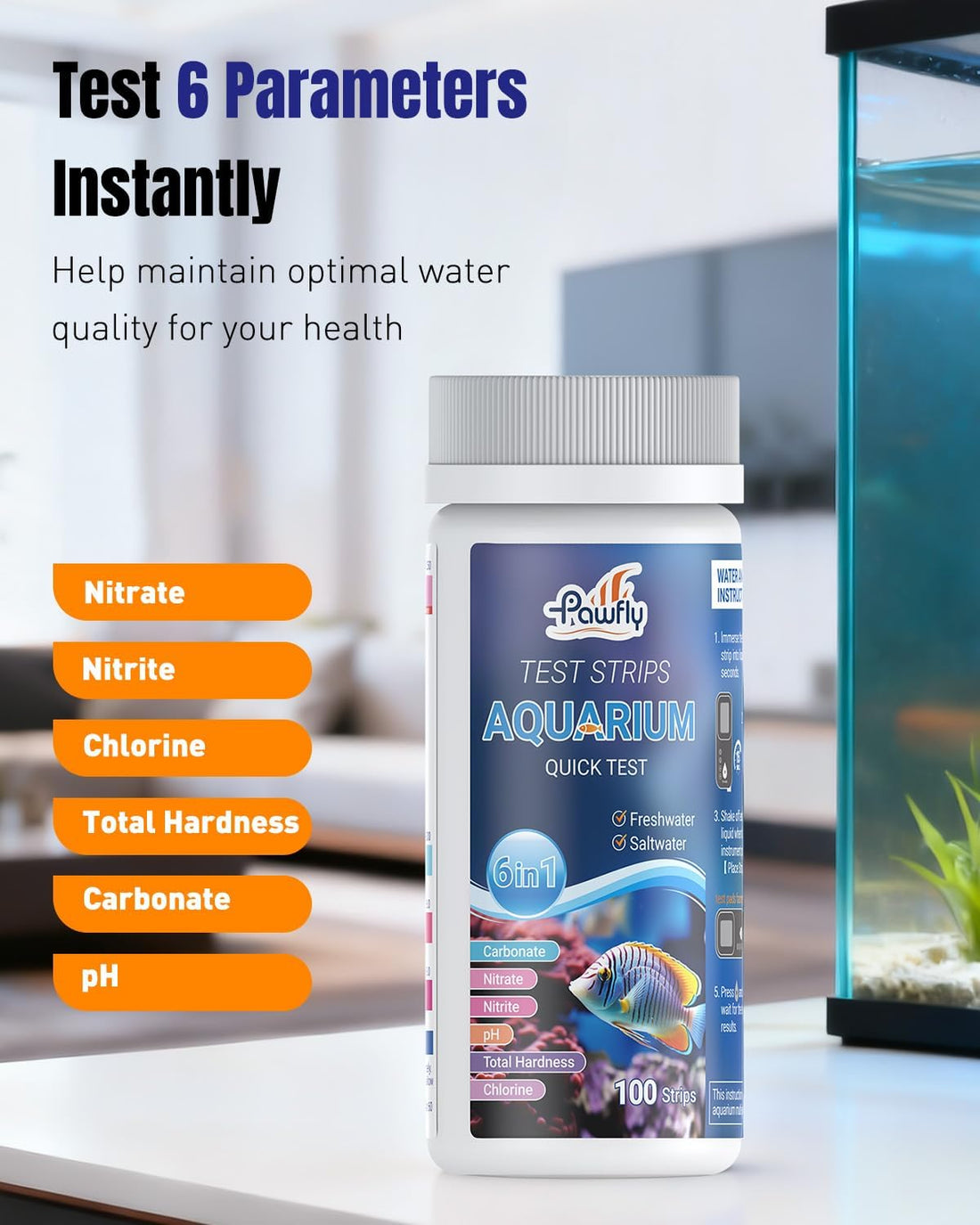 Pawfly 6 in 1 Digital Water Testing Kit