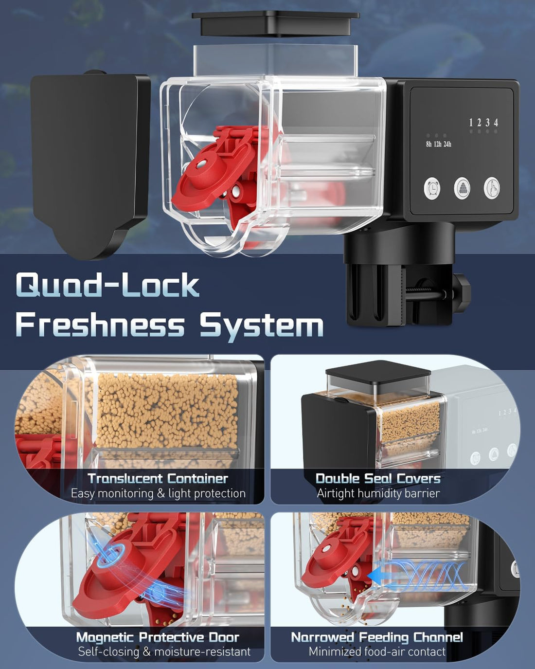 Pawfly Automatic Fish Feeder for Aquarium