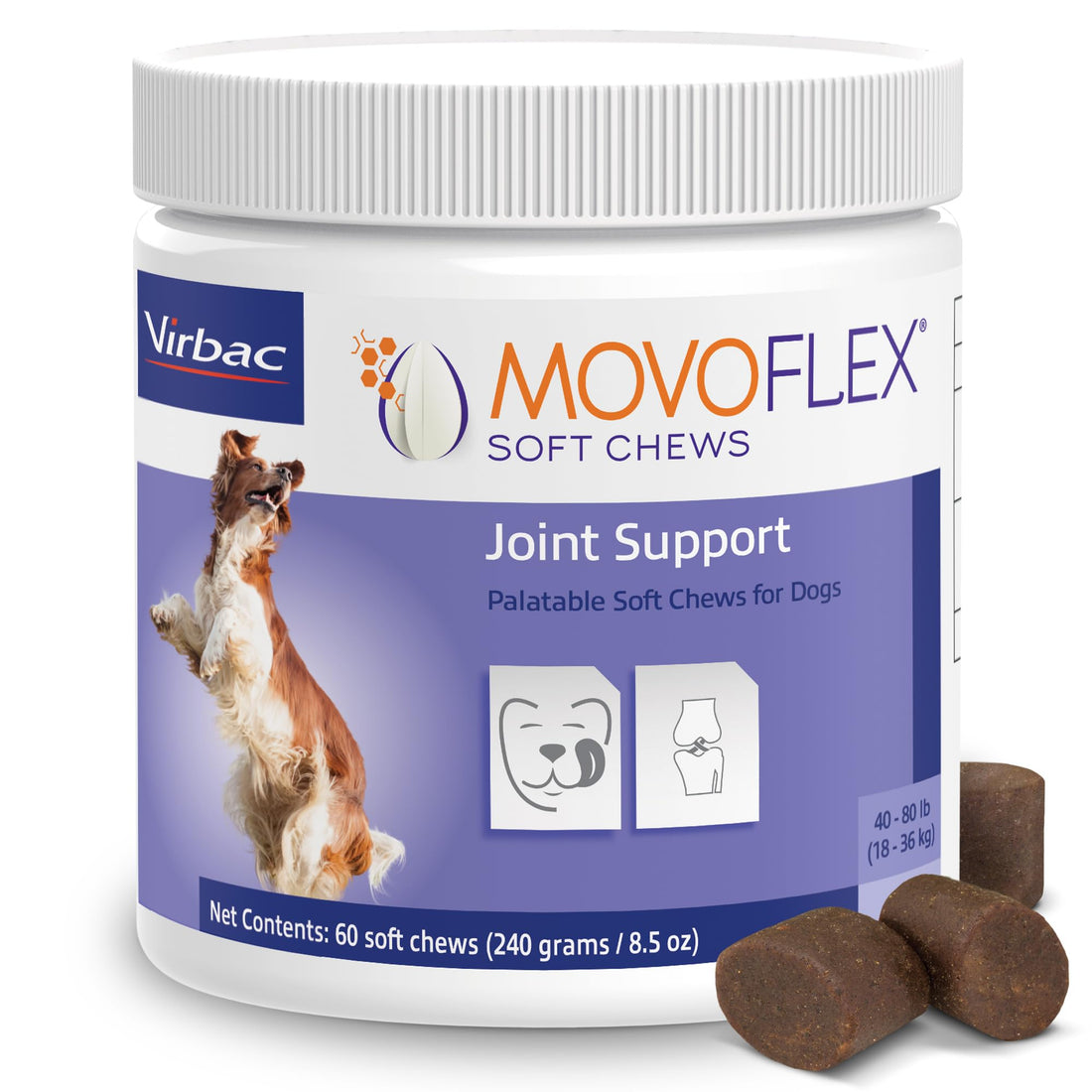 MOVOFLEX Soft Chews Hip and Joint Support Supplement for Medium Dogs