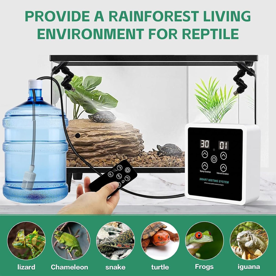 Reptile Mister, Reptile Humidifiers Misting System Automatic