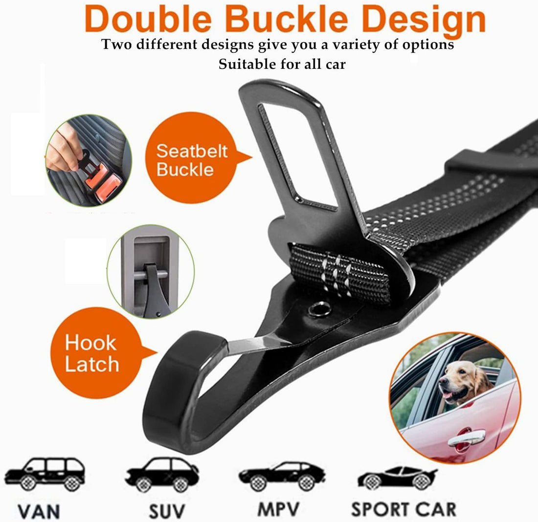 Dog Seat Belt,Adjustable Dog Seatbelt for Car,3 in 1 Dog Safety Belt