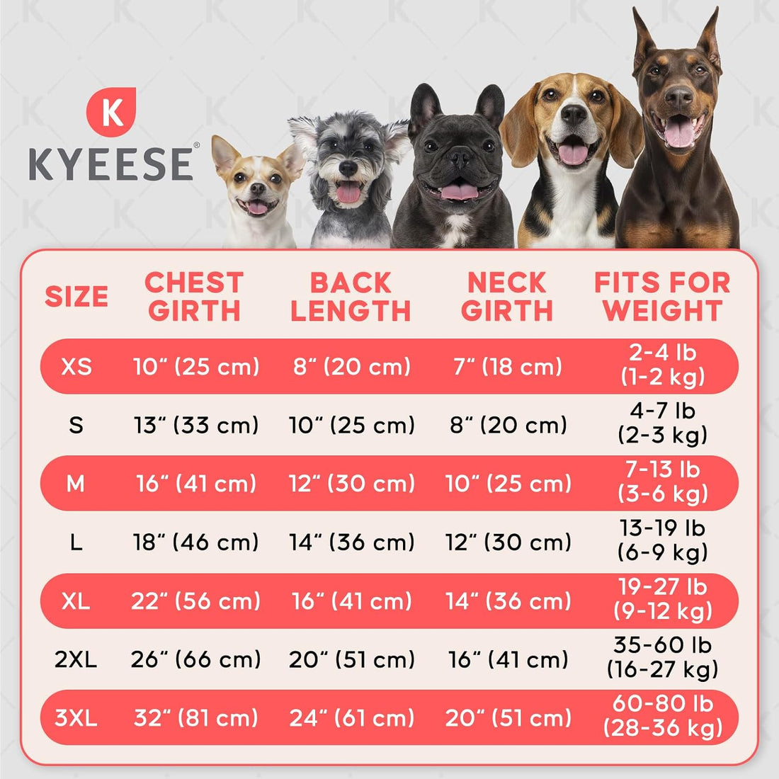 KYEESE Dog Sweater for Small Dogs Turtleneck Thick Knit Pullover