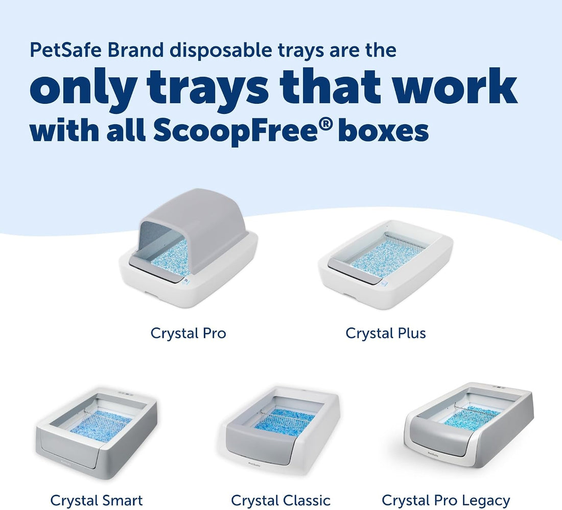 PetSafe ScoopFree Disposable Crystal Cat Litter Tray, Fresh Scent