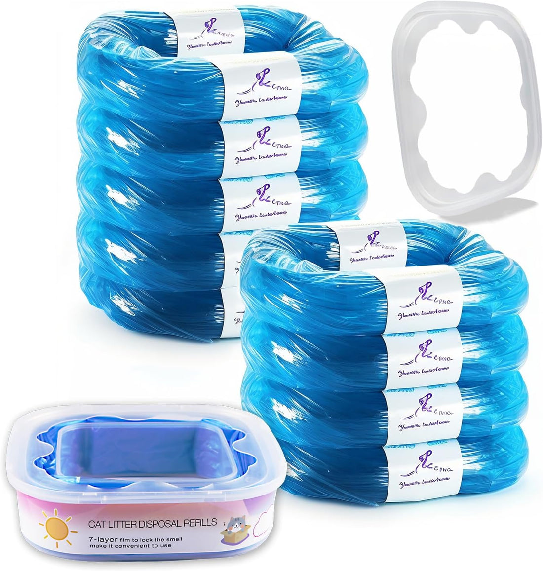 9 Pack Cat Litter Refills Bags Compatible with Your Genie Standard