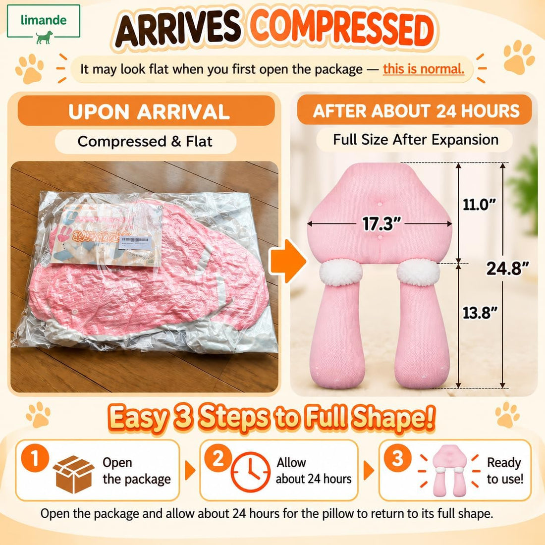 Dog Calming Pillow, Chin Rest Cushion for Senior Dogs