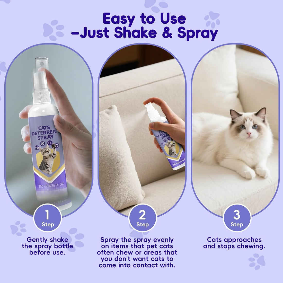 KTSAY Cat Deterrent Spray - Effective Repellent Spray for Furniture