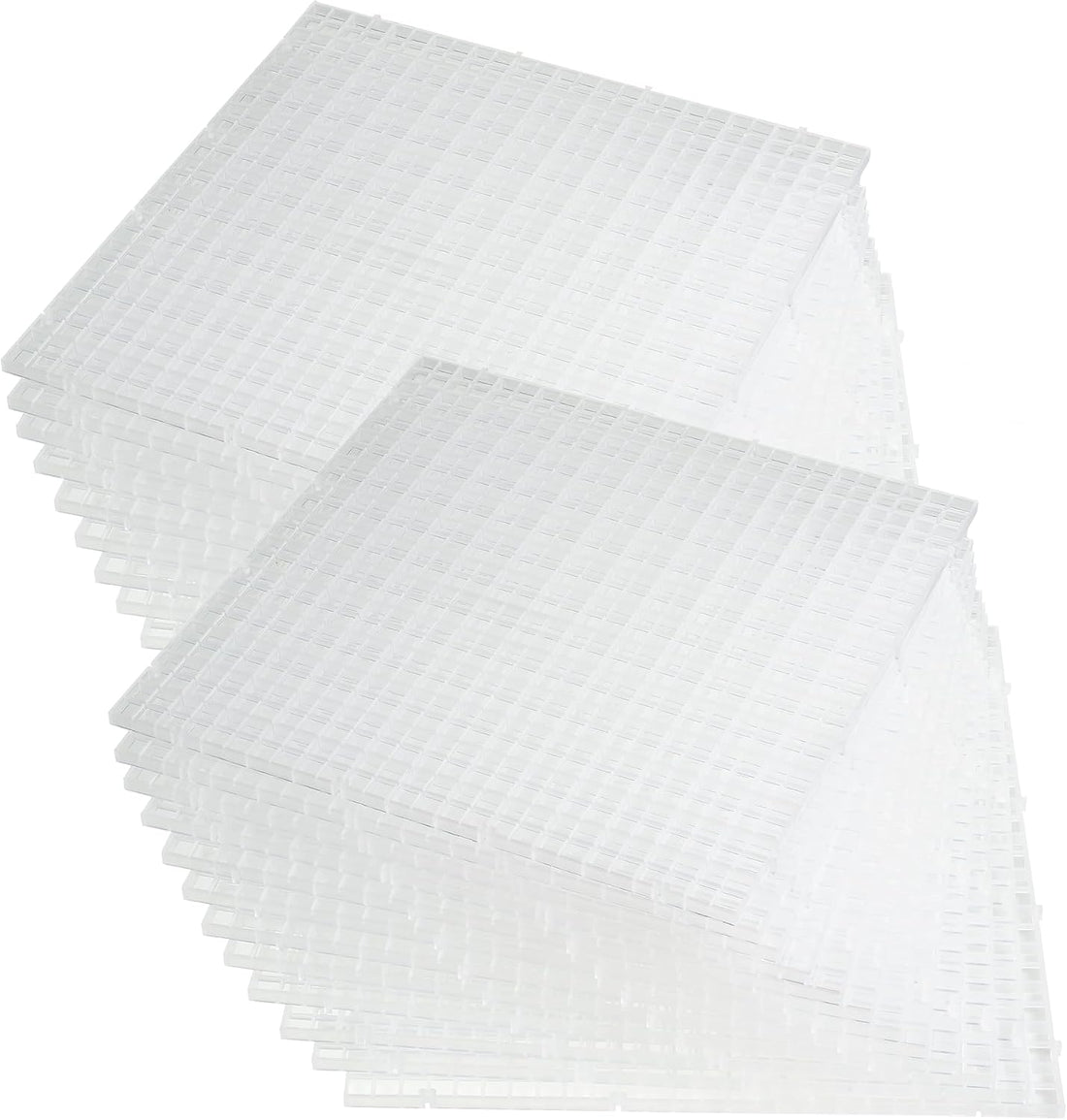 ALEGI 12 Pcs Aquarium Fish Tank Divider Plastic Egg Crate, L