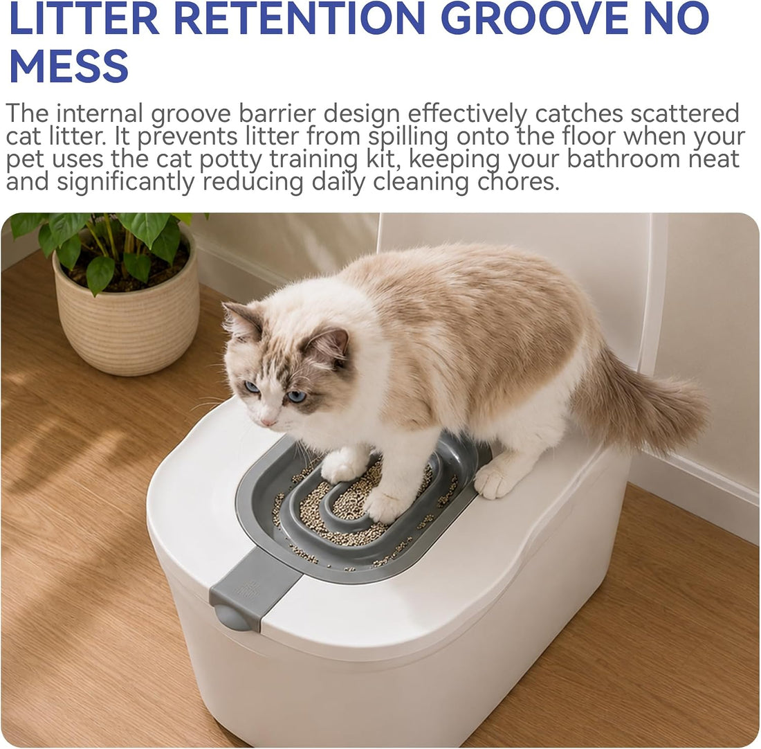 4th Gen Cat Toilet Trainer Kit | Universal Antislip Potty Seat Device