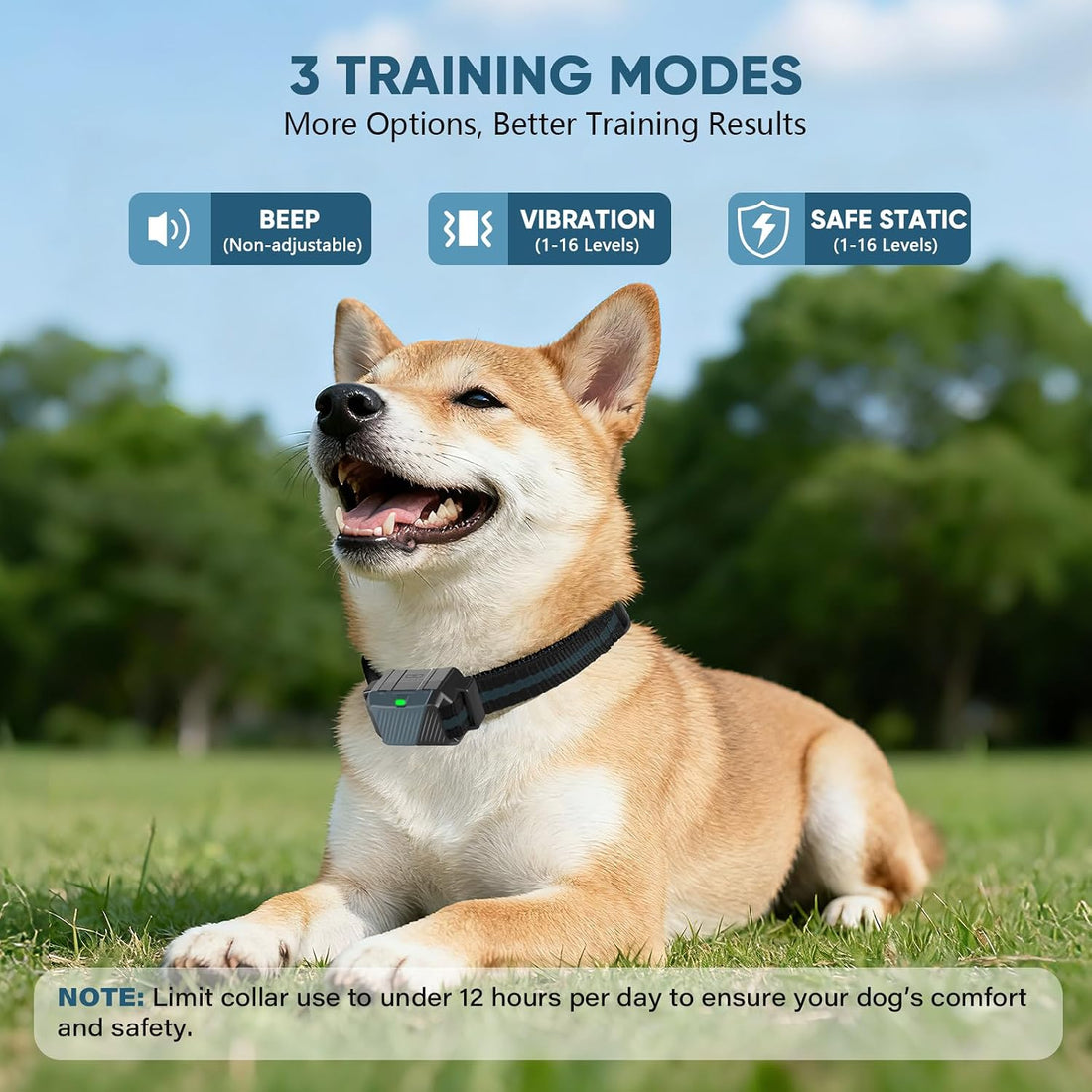 Shock Collar for Dogs, Dog Training Collar with Remote,3 Training