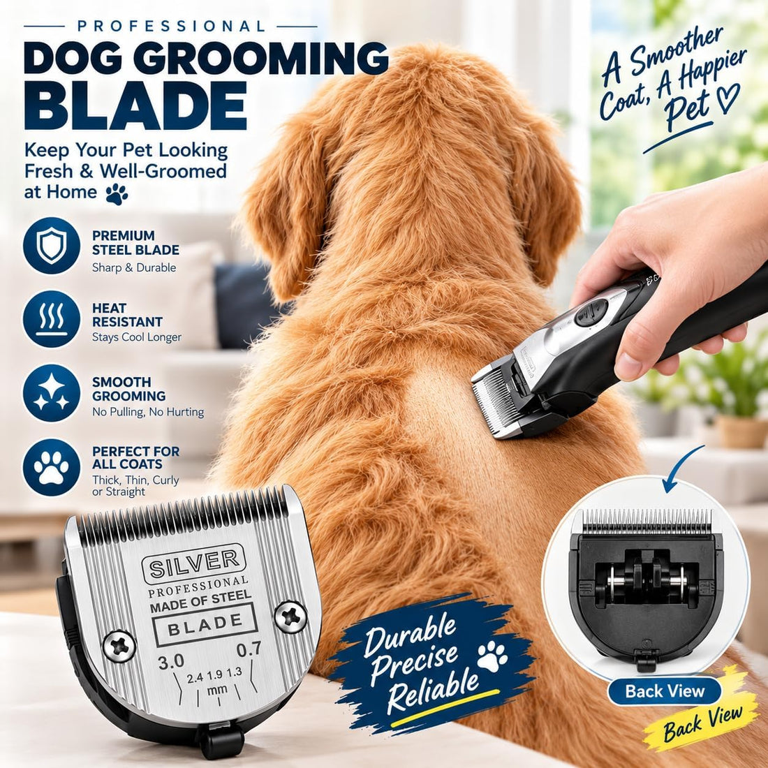 Adjustable Dog Grooming Blades Compatible with Wahl 5 in1 Blade