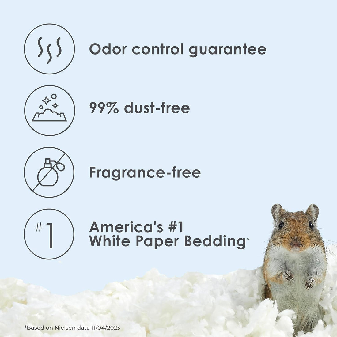 Kaytee Clean & Cozy Paper Bedding for Small Animals, White
