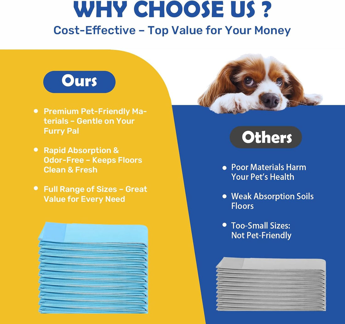FluffyDream Super Absorbent Waterproof Dog and Puppy Pet Training Pad