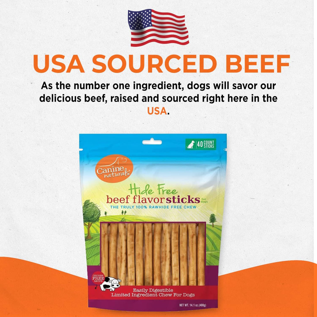Canine Naturals Beef Chew - Rawhide Free Dog Treats