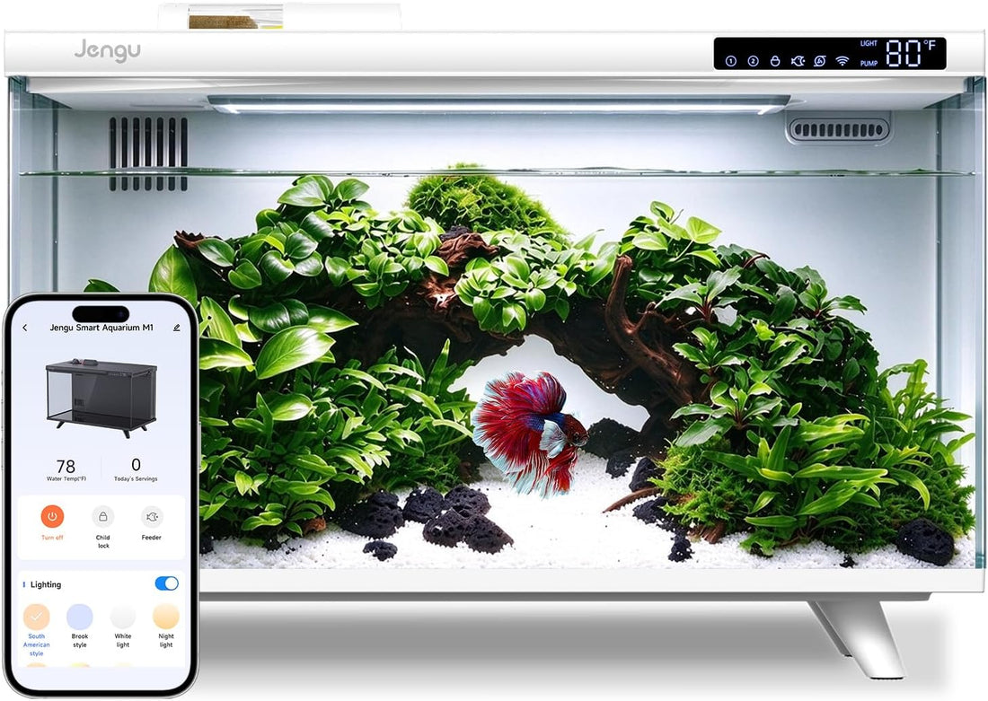 M1 5 Gallon Smart Fish Tank, App-Controlled Betta Aquarium Kit