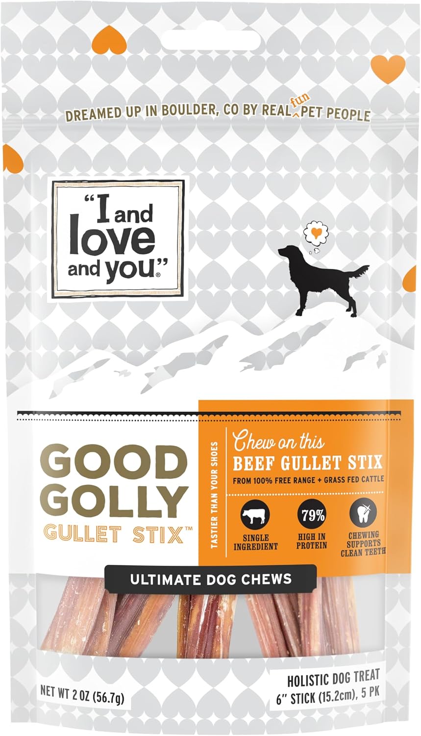 "I and love and you" Good Golly Beef Gullet Sticks