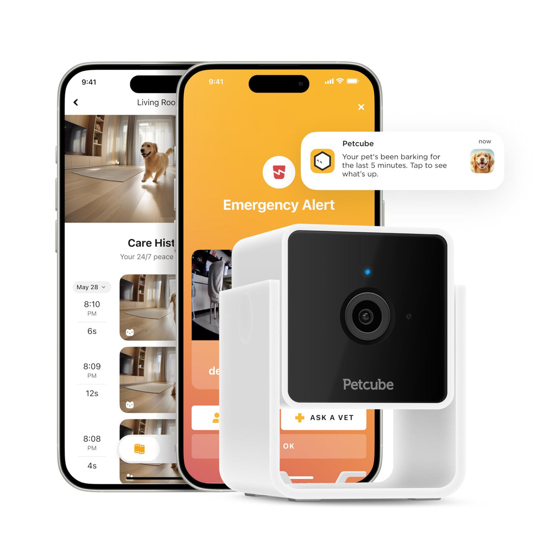 Petcube Cam | Indoor Wi-Fi Pet and Security Camera with Phone App