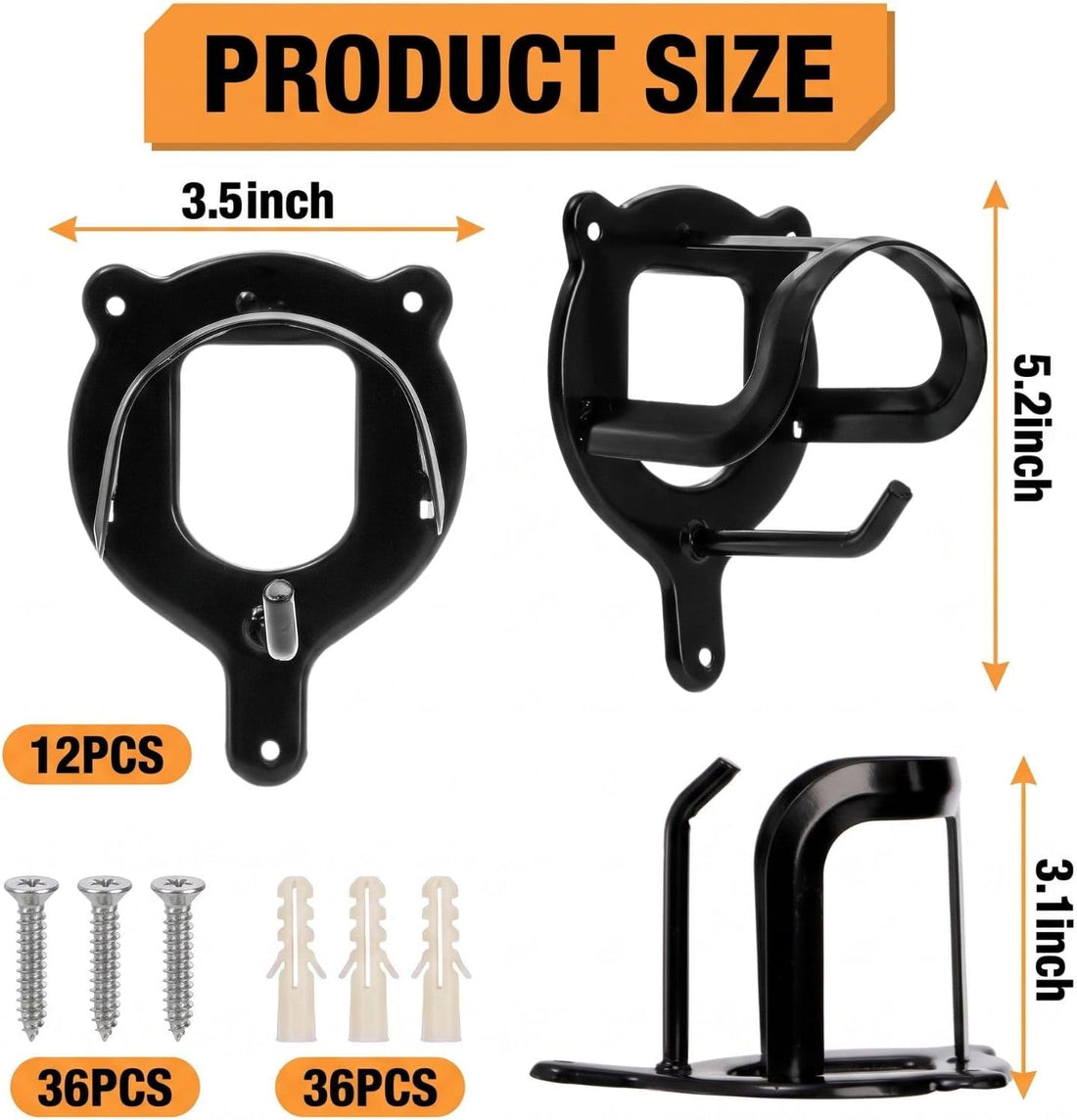 Cididu 12 Counts Horse Bridle Rack, Metal Bridle Hooks Bracket