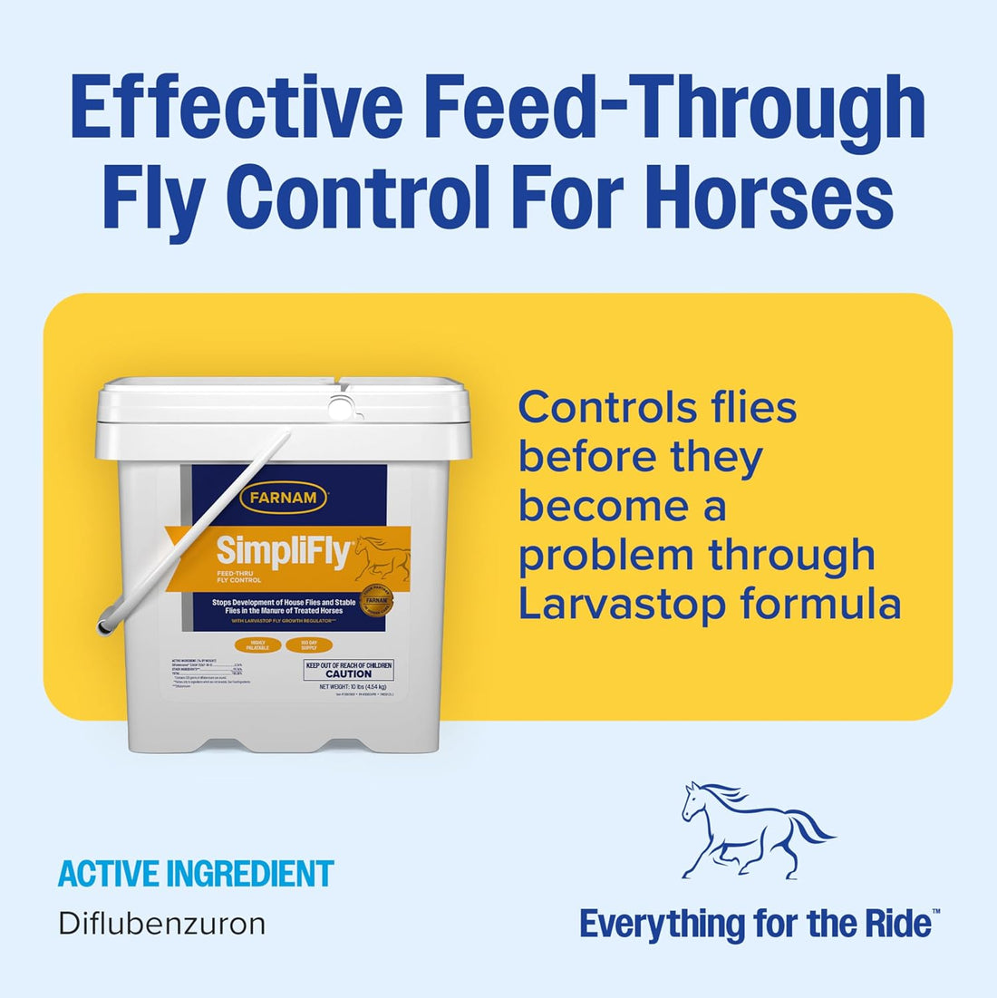 Farnam SimpliFly for Horses, Feed Through Fly Control for Horses